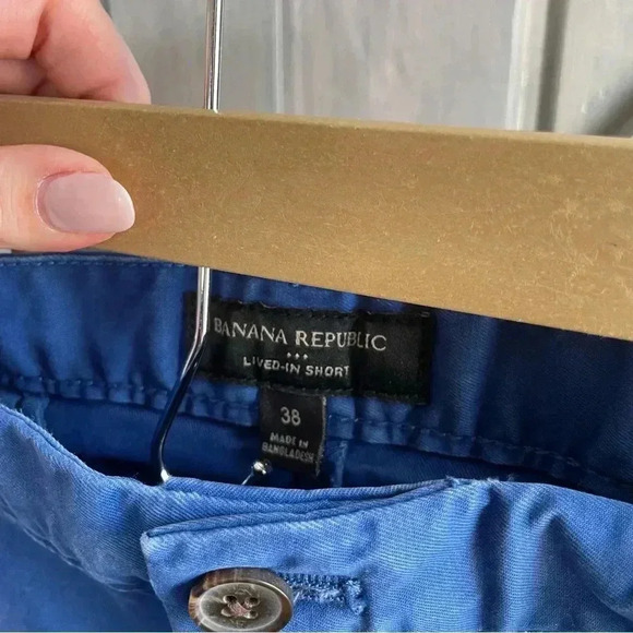 Banana Republic‎ Factory Men’s Blue Lived in Chino Short- size 38 - Picture 5 of 7